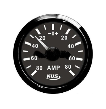 KUS ampérmetr do 80 Amp - černý