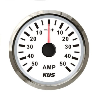 KUS ampérmetr do 50 Amp - bílý