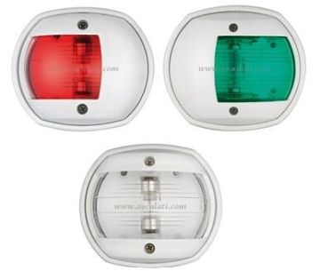 Navigační světlo s bílým tělem "SPHERA DESIGN" COMPACT 12