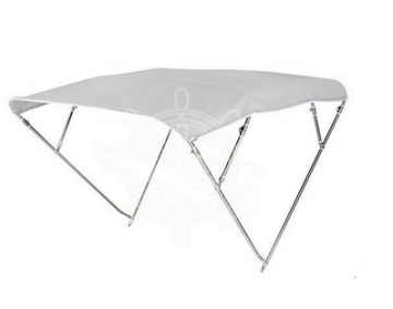 DEPTH Bimini 4 ramenní bílé - nerez, šířka 180/190 cm