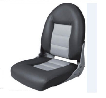 Polstrované sedátko HIGH BACK -sivo-antrazitové