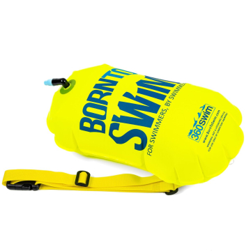 BornToSwim® Záchranný plovák, plavecká bójka 64 x 30 cm - zelená