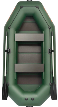 KOLIBRI K-300 CT inflatable boat with slatted floor + motor mount - green