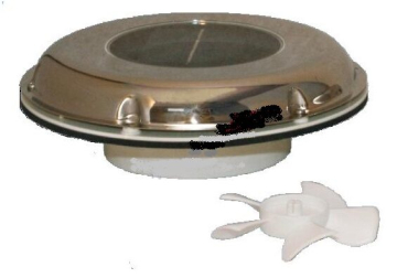 Solární ventilátor s nabíjecí baterií