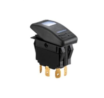 Vodotěsný spínač s LED světlem EIN/AUS - 3 pólový