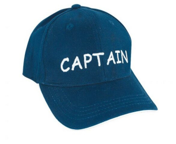 Kšiltovka s nápisem CAPTAIN modrá