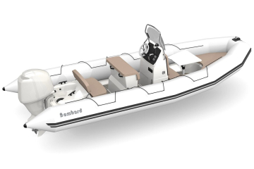 Bombard Sunrider 650 Strongan nafukovací člun světle šedý / Pebble