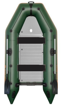 KOLIBRI KM-300 D, vyztužená hliníková podlaha - zelená