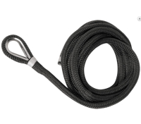 OSCULATI Polyesterové kotevní lano s okem černé, 14 mm x 9m