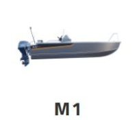 BUSTER M1 2024 motorový člun s boční konzolou 4,86 m + YAMAHA F40 FETL