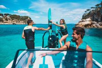 Jobe Allegre 67" Combo Waterskis Red - combo vodní lyže
