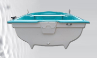 AQUA SYBB Pramica SI-04 s dvojitým dnem zo sklolaminátu - 370x1372x50cm