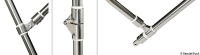 Bimini nerezové 3 ramenní námořnícke modré - šířka 215/225 cm, priemer rúry Ø25 mm