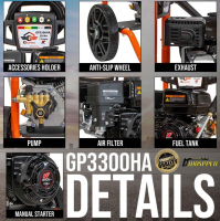 GASPPER GP3300HA - vysokotlaký čistič
