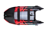 Gladiator Active C370 AL nafukovací člun s hliníkovou podlahou - červeno-černý