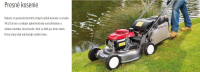 HONDA KOMFORT HRD 536K HX - benzinová sekačka 53cm, hliníkové šasi, profi motor GXV160, hydrostat, spojka nože