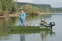 MARINE JON12 GREEN hliníková pramice - 3,70m, 37kg