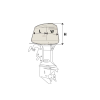 Krycí plachta na motor 30 - 90 HP - velikost "M"