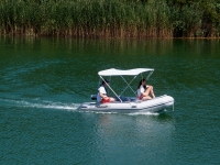 Bimini SUNWORLD II hliníková stříška na člun - šířka 165-185 cm, průměr trubky Ø20 mm
