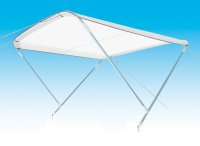 Bimini SUNWORLD II hliníková stříška na člun - šířka 165-185 cm, průměr trubky Ø20 mm