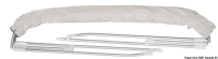 Bimini 3-ramenné hliníkové bílé - šířka 170/180 cm, průměr trouby Ø 22 mm