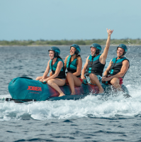 JOBE CHASER TOWABLE 4P nafukovací banán - modrý