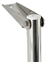 Nerezový teleskopický žebřík 30 cm - 3 schůdky