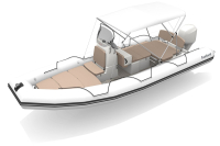 Bombard Sunrider 700 NEO nafukovací člun sv. šedý / pebble