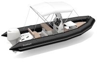 Bombard Sunrider 650 Strongan nafukovací člun černý/pebble
