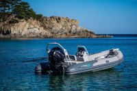 Gladiator Rib 470 AL nafukovací člun s hliníkovou podlahou a bez konzoly - šedý