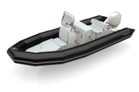 Bombard Sunrider 650 Strongan nafukovací člun černý / světle šedý