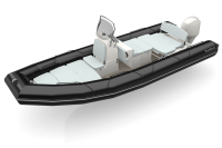 Bombard Sunrider 700 NEO nafukovací člun černý / pebble