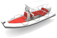 Bombard Sunrider 700 NEO nafukovací člun sv. šedý / fire