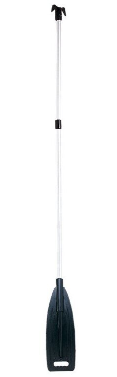 Teleskopické hliníkové pádlo s dvojitým hákem černé 143-195 cm, Ø30 mm