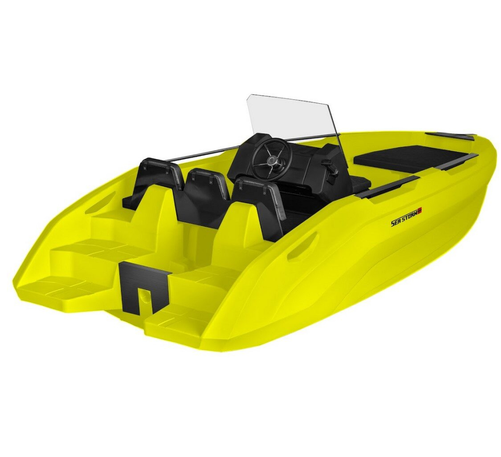 SEASTORM 17 HDPE Extra odolný plastový člun žlutý - 518 cm