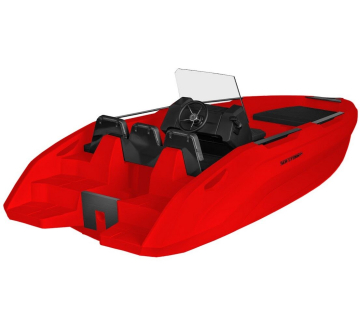 SEASTORM 17 HDPE Extra odolný plastový člun červený – 518 cm