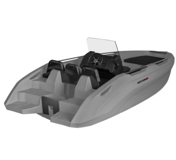 SEASTORM 17 HDPE Extra odolný plastový člun šedý – 518 cm