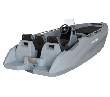 SEASTORM 14 HDPE Extra odolný plastový člun šedý - 427 cm