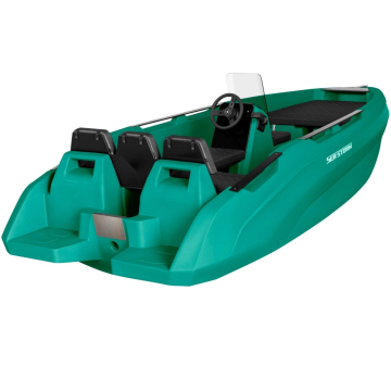 SEASTORM 14 HDPE Extra odolný plastový člun tmavě zelený – 427 cm