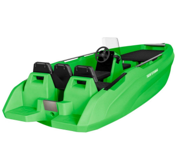 SEASTORM 14 HDPE Extra odolný plastový člun zelený – 427 cm