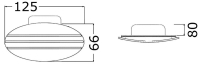 Elektrická lodní houkačka 125 x 66 mm, 12 V