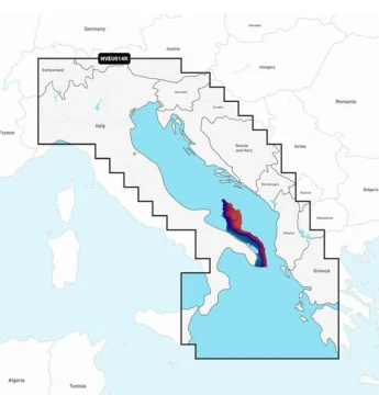 Plavební mapa Garmin Navionics Vision+™ | NVEU014R | Itálie, Jaderské moře