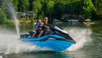 YAMAHA FX SVHO vodní skútr, tyrkysově modrý
