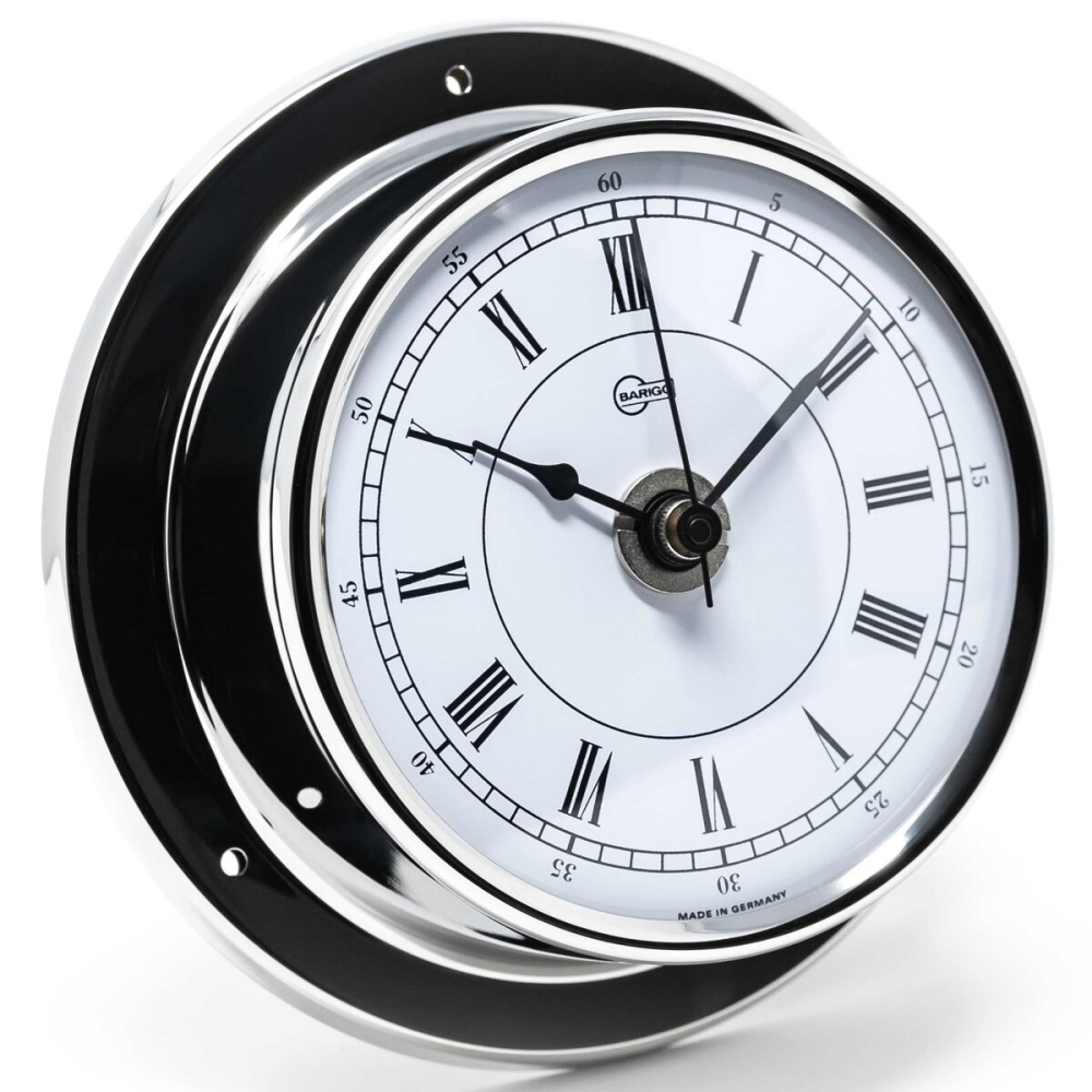 BARIGO TEMPO Quartzové hodiny Ø 88 x 25 mm - leštěný chrom