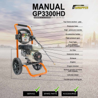 Gaspper GP3300HD benzínový vysokotlaký čistič, Honda GP200, 5,5 HP, 220 bar / 3 200 PSI