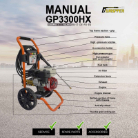 Gaspper GP3300HX benzínový vysokotlaký čistič, Honda GX200, 5,8 HP, 220 bar / 3 200 PSI