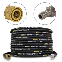 Vysokotlaká gumová hadice 20 m, 30 m, 40 m, 50 m 3/8“ QC – M 3/8“ QC
