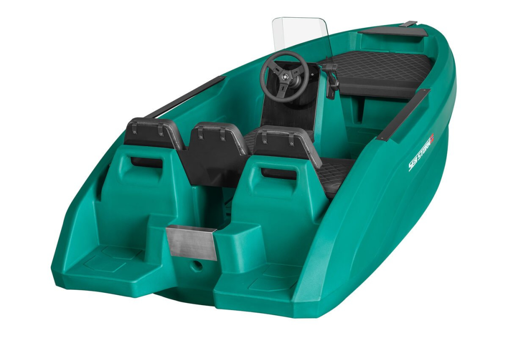 SEASTORM 12 HDPE Extra odolný plastový člun tmavě zelený – 366 cm