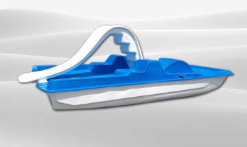 AQUA SYBB WB-04 Vodní kolo se skluzavkou - 400x160x80cm