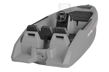 SEASTORM 12 HDPE Extra odolný plastový člun šedý – 366 cm